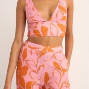 RHYTHM BORA BORA FLORAL TOP - PINK